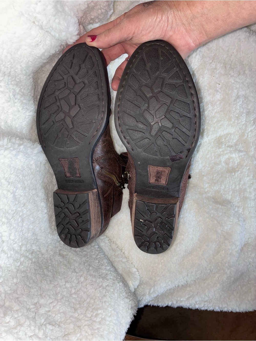 Born Women's Dark Brown Leather Ankle Booties - Picture 7 of 7